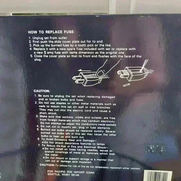 Never Used, Open Box Christmas 25 Light Set Outdoor/ Tested Not Longer in Stores - Picture 4 of 6